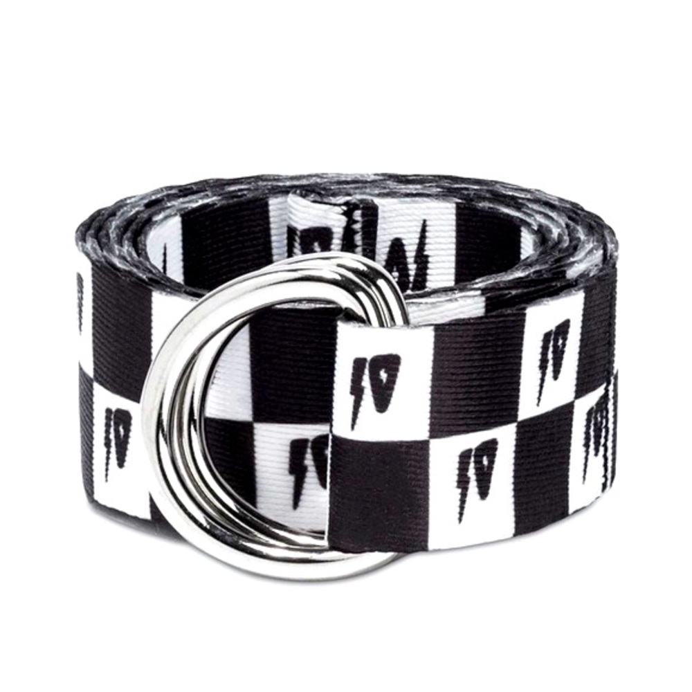 10.Deep D-Ring Checkered Belt NEW